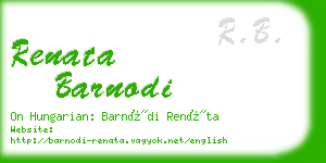 renata barnodi business card